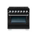 Hallman Bold Series 36" Gas Freestanding Range with Chrome Trim