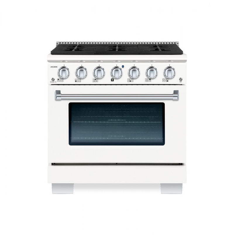 Hallman Bold Series 36" Gas Freestanding Range with Chrome Trim