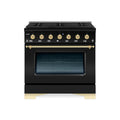 Hallman Classico Series 30" Gas Freestanding Range with Brass Trim