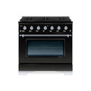 Hallman Classico Series 30" Dual Fuel Freestanding Range w/Chrome Trim