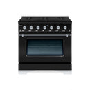 Hallman Classico Series 30" Dual Fuel Freestanding Range w/Chrome Trim