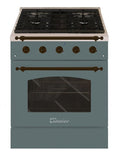 Hallman Classico Series 30" Gas Freestanding Range with Bronze Trim