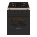 Hallman Classico Series 30" Gas Freestanding Range with Bronze Trim