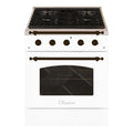 Hallman Classico Series 30" Gas Freestanding Range with Bronze Trim