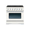 Hallman Classico Series 30" Gas Freestanding Range with Chrome Trim