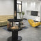 Modern Indoor Round Glass Real Fire Fireplace Ember 3