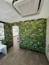 Designer Plants USA Garden of Eden 40"x40" Metal-Backed UV Fire-Resistant Green Wall