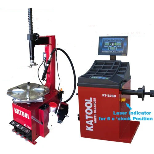 Katool Combo 8: Tire Changer KT810 & Wheel Balancer KT-B760