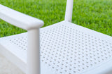 Rainbow Outdoor Kennedy Set of 2 Stackable Armchair-White