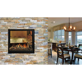 Kingsman MCVST42H 43" Zero Clearance Direct Vent See-Through Gas Fireplace
