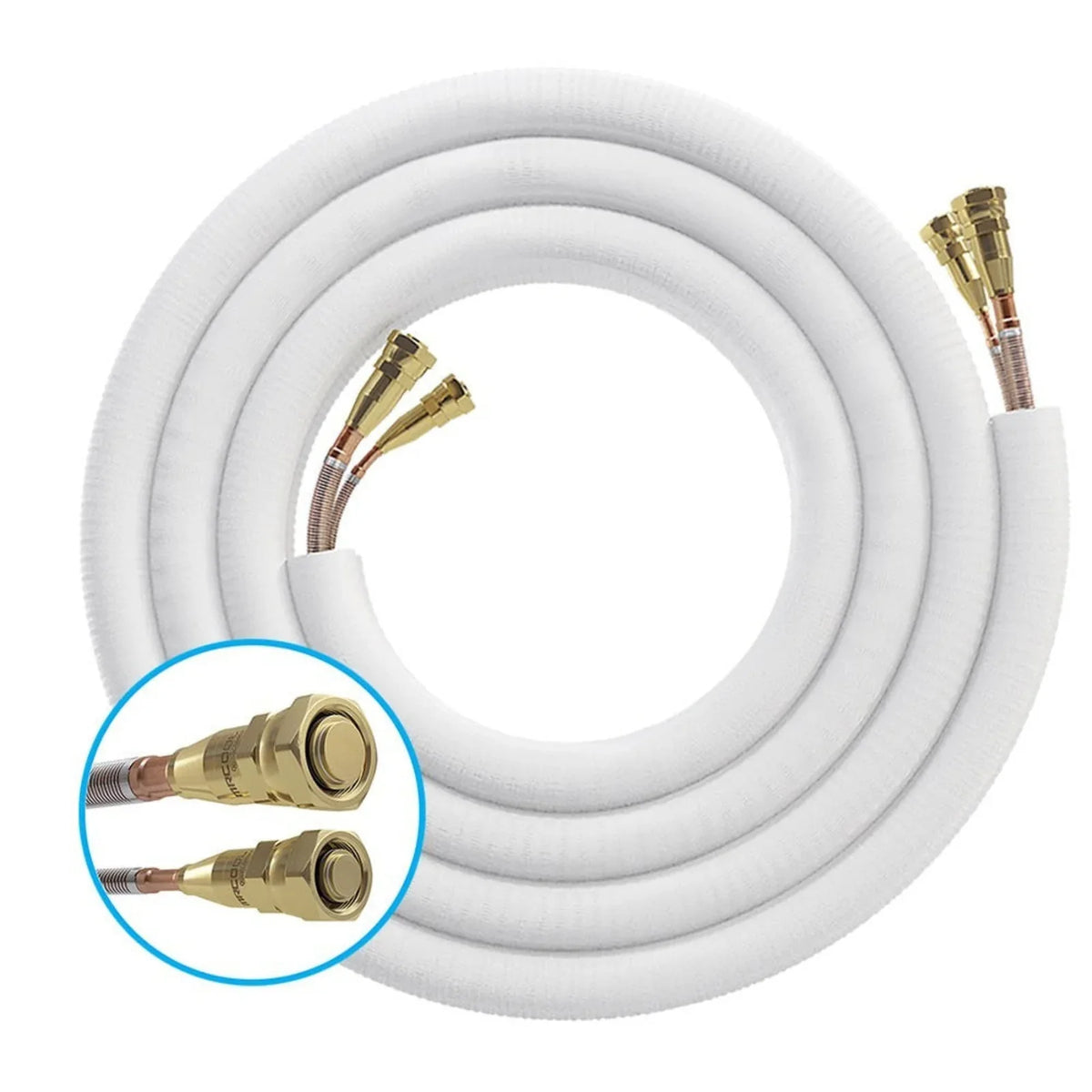 MRCOOL 5th Gen 16ft 3/8 x 5/8 Pre-Charged Lineset for DIY 24K & 36K In ...