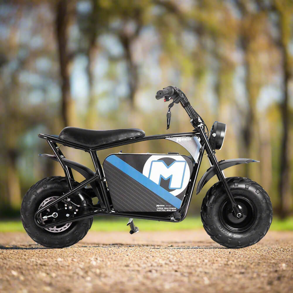 MotoTec 1000W 48V/12AH Electric Powered Mini Bike, Black