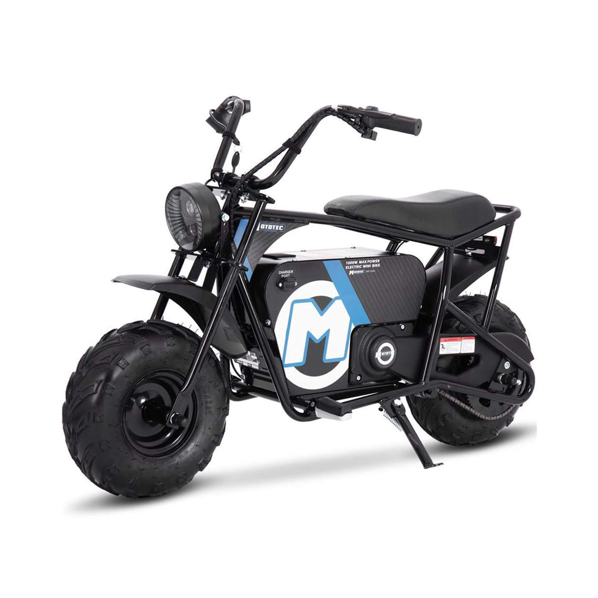MotoTec 1000W 48V/12AH Electric Powered Mini Bike, Black