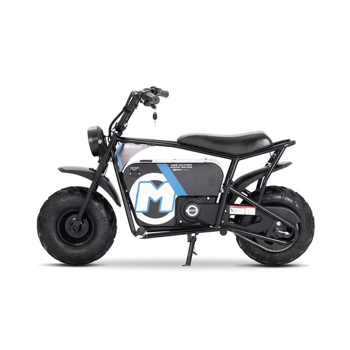 MotoTec 1000W 48V/12AH Electric Powered Mini Bike, Black