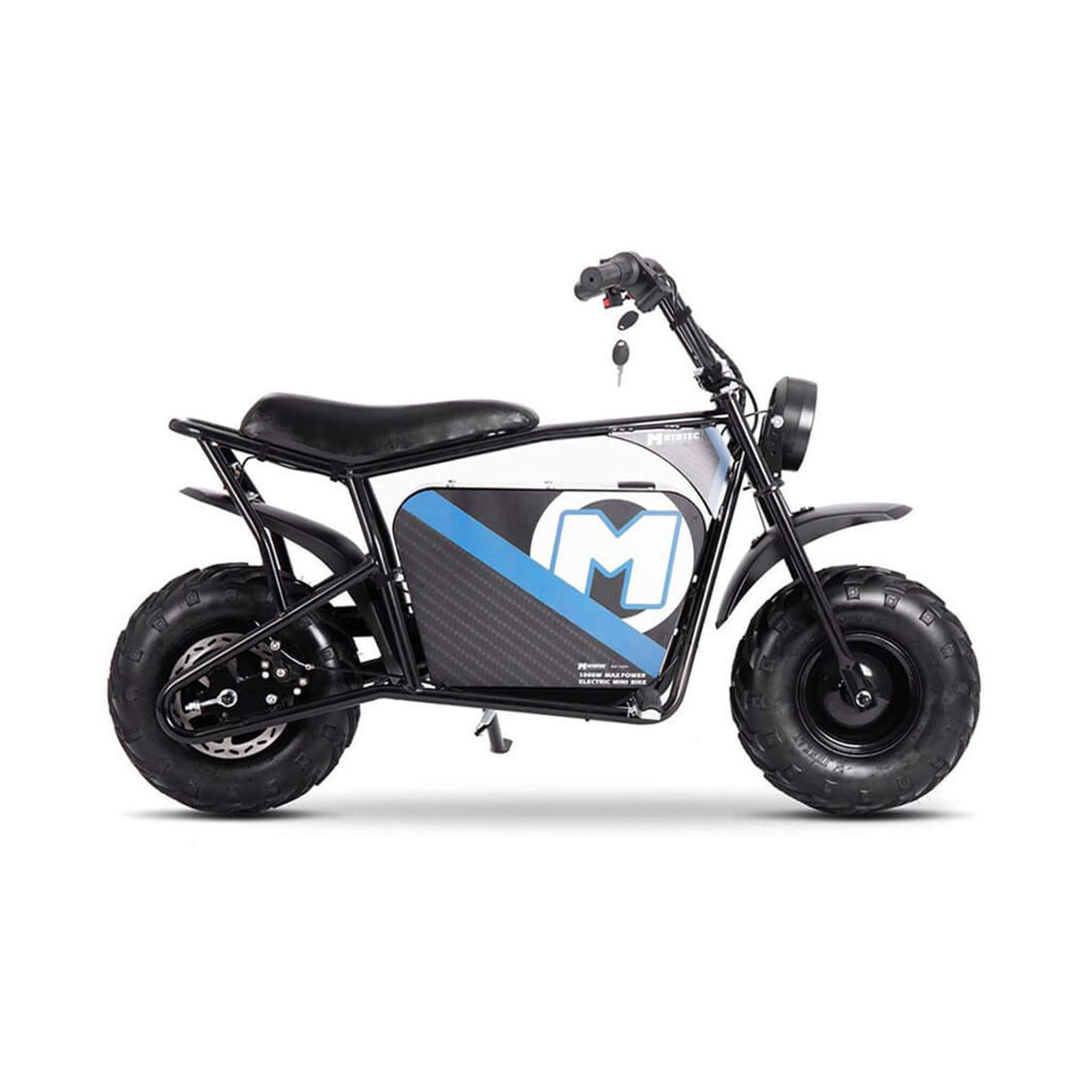 MotoTec 1000W 48V/12AH Electric Powered Mini Bike, Black