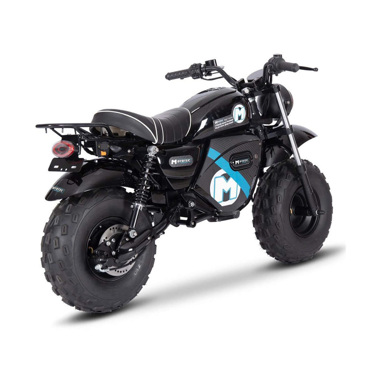 MotoTec 1500W 60V/20AH Electric Powered Mini Bike, Black
