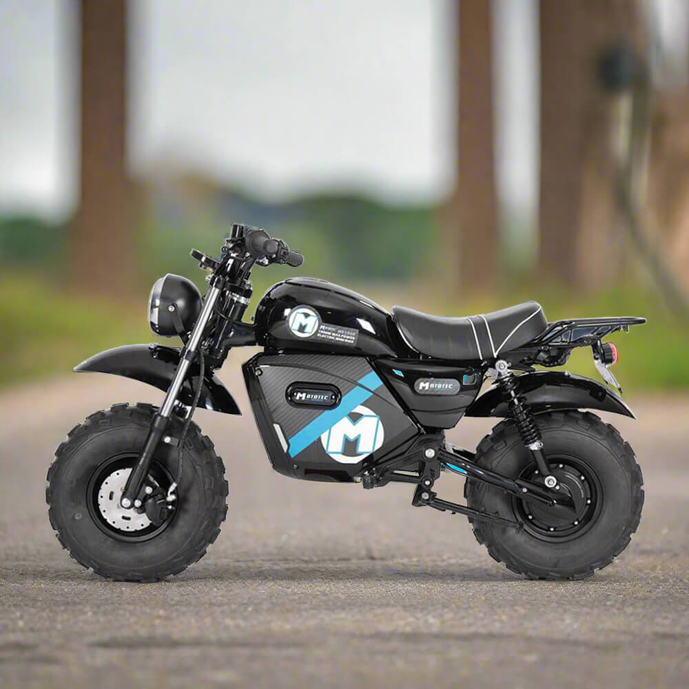 MotoTec 1500W 60V/20AH Electric Powered Mini Bike, Black