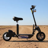 MotoTec Chaos 2000W 60V High-Performance Foldable Black Electric Lithium Scooter With Large 11 Inch Wheels
