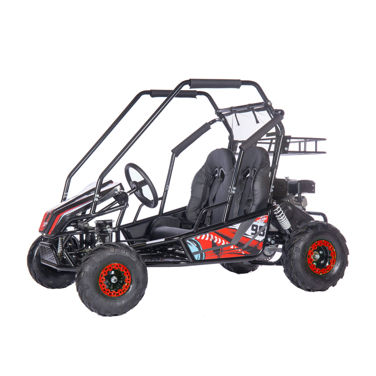 MotoTec Mud XL 212CC 2-Seat Go Kart With Full Suspension
