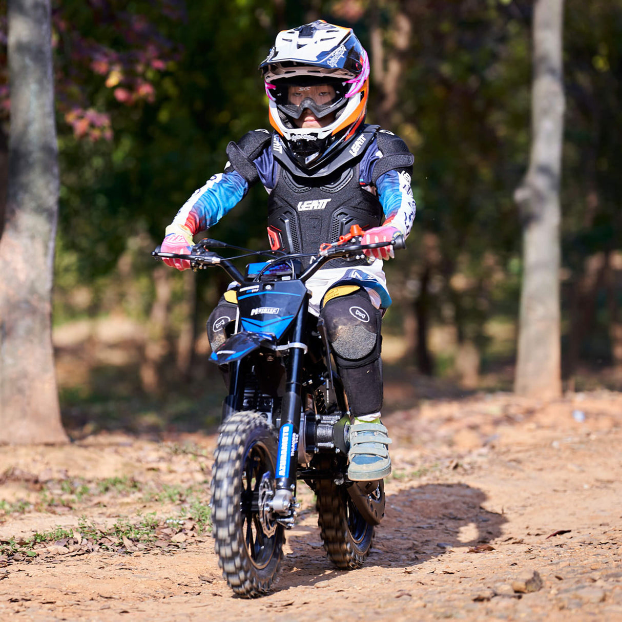 MotoTec Thunder 50cc 2-Stroke Kids Gas Dirt Bike