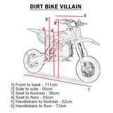 MotoTec Villain 52CC 2-Stroke Kids Gas Dirt Bike