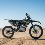 MotoTec X5 250CC 4-Stroke High-Performance Off-Road Gas Dirt Bike, Black