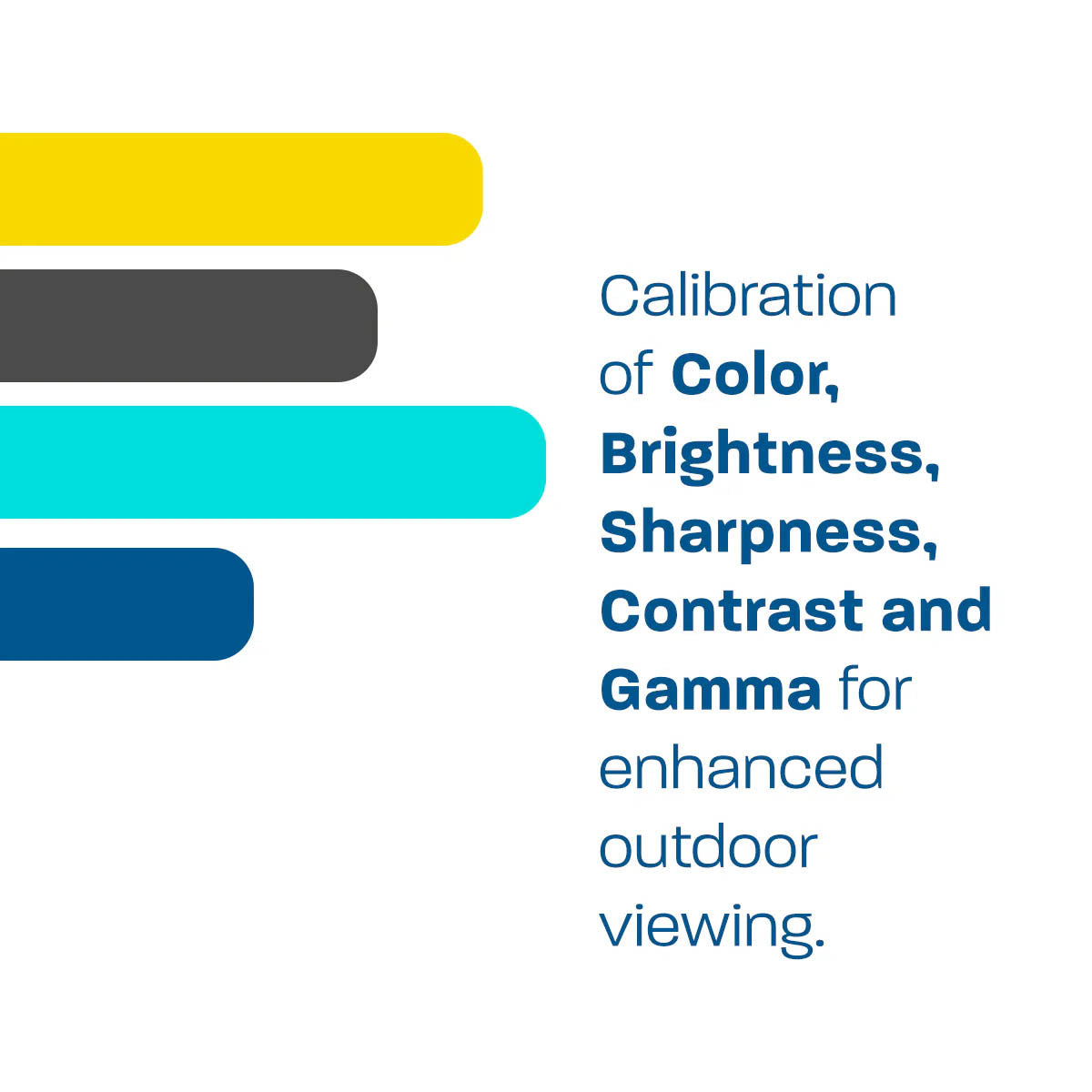 MirageVision Gold Outdoor TV — Partial-Sun Mini-LED 4K IP55