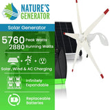 Nature's Generator Elite Gold - WE System 3600W Solar Generator