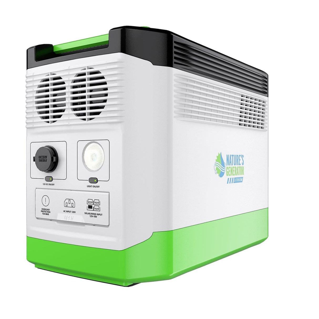 Nature's Generator Lithium 1800 Solar Generator and Transfer Switch