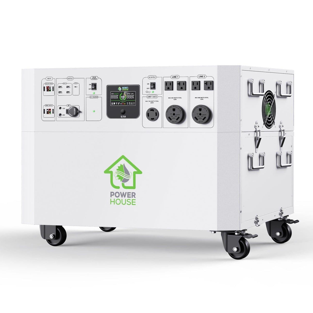 Nature’s Generator Powerhouse with Solar Panel