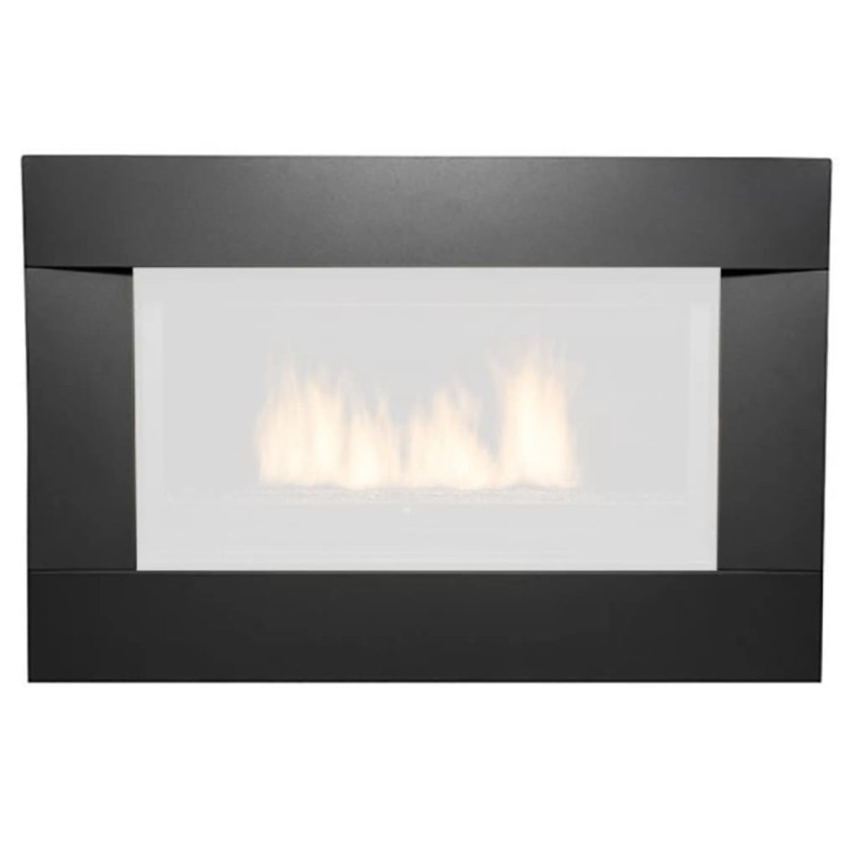 Sierra Flame Stanford Decorative Black Surround with Screen Fireplace Surround 43 1/4" W x 27 1/4" H