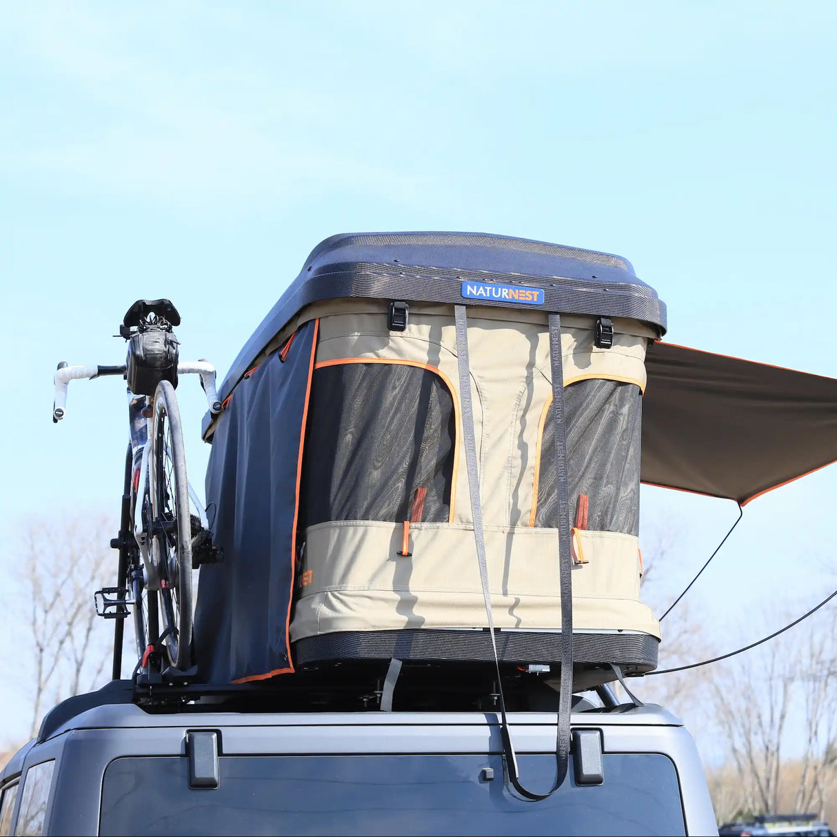 Naturnest Orion Mini Hard Shell Rooftop Tent 1‑Person ABS Pop‑Up Roof Tent