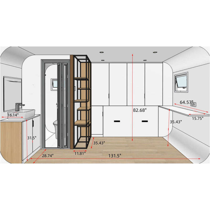 Chery Industrial 13ft Outdoor Living and Working Tiny House