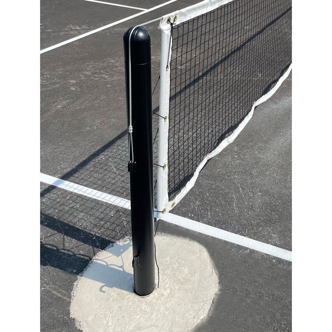 Gared Pickleball Replacement Posts Heavy-Duty 3″ Steel with Winch & Pulley PKLBPB