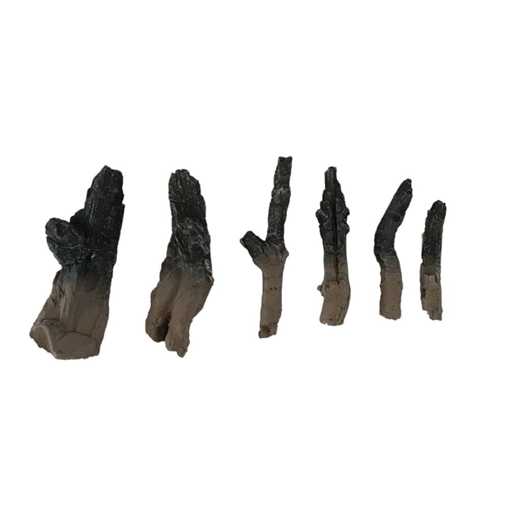 Remii 6-Piece Charred Log Set Electric Fireplace Accessory 10305519
