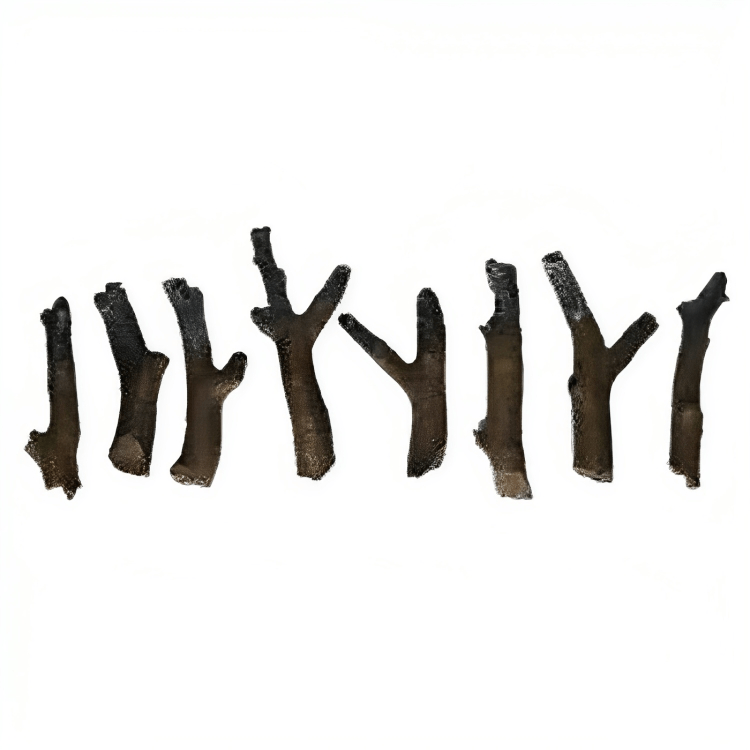 Remii LOGSET-8PCE-XS 8-Piece Natural Wood Log Set Fireplace Accessory
