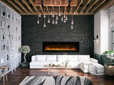 Remii Wall Mount Basic 74" Electric Fireplace 4,500 BTU WM-74-LUMINA
