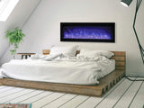 Remii Wall Mount Basic 74" Electric Fireplace 4,500 BTU WM-74-LUMINA