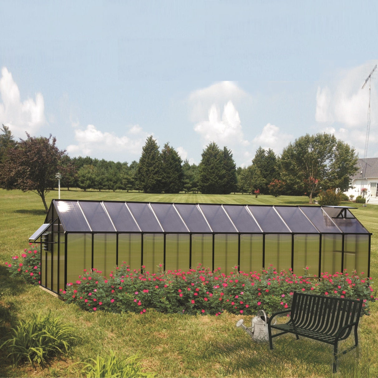 Riverstone MONT Moheat Solar 8mm Twin-Wall Polycarbonate Greenhouse Kit