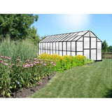 Riverstone MONT Growers Edition 8 ft × 8 ft Aluminum Finish Greenhouse Kit with 8 mm Twin-Wall Polycarbonate