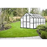 Riverstone MONT Growers Edition 8 ft × 8 ft Aluminum Finish Greenhouse Kit with 8 mm Twin-Wall Polycarbonate