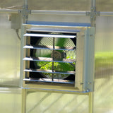 Riverstone MONT Mojave 8 ft Wide Aluminum Finish Solar Greenhouse Kit with 8 mm Twin-Wall Polycarbonate