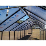 Riverstone MONT Premium 8 ft × 8 ft Black Finish Greenhouse Kit Package with 8 mm Twin-Wall Polycarbonate
