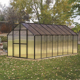 Riverstone MONT Standard 8 ft × 8 ft Black Greenhouse Kit with 8 mm Twin-Wall Polycarbonate