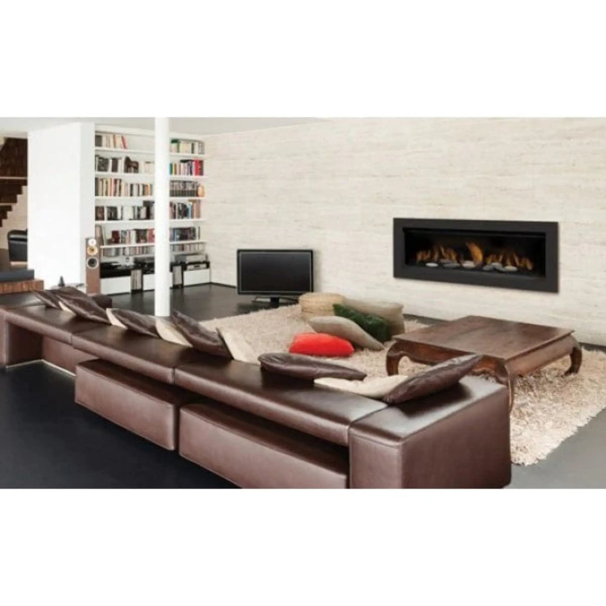 Sierra Flame Stanford 65" Direct Vent Linear LP Gas Fireplace 38,000 BTU
