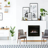 Sierra Flame Stanford 36" Direct Vent Linear Natural Gas Fireplace Electronic Ignition 16,000 BTU BOSTON-36-NG-EI