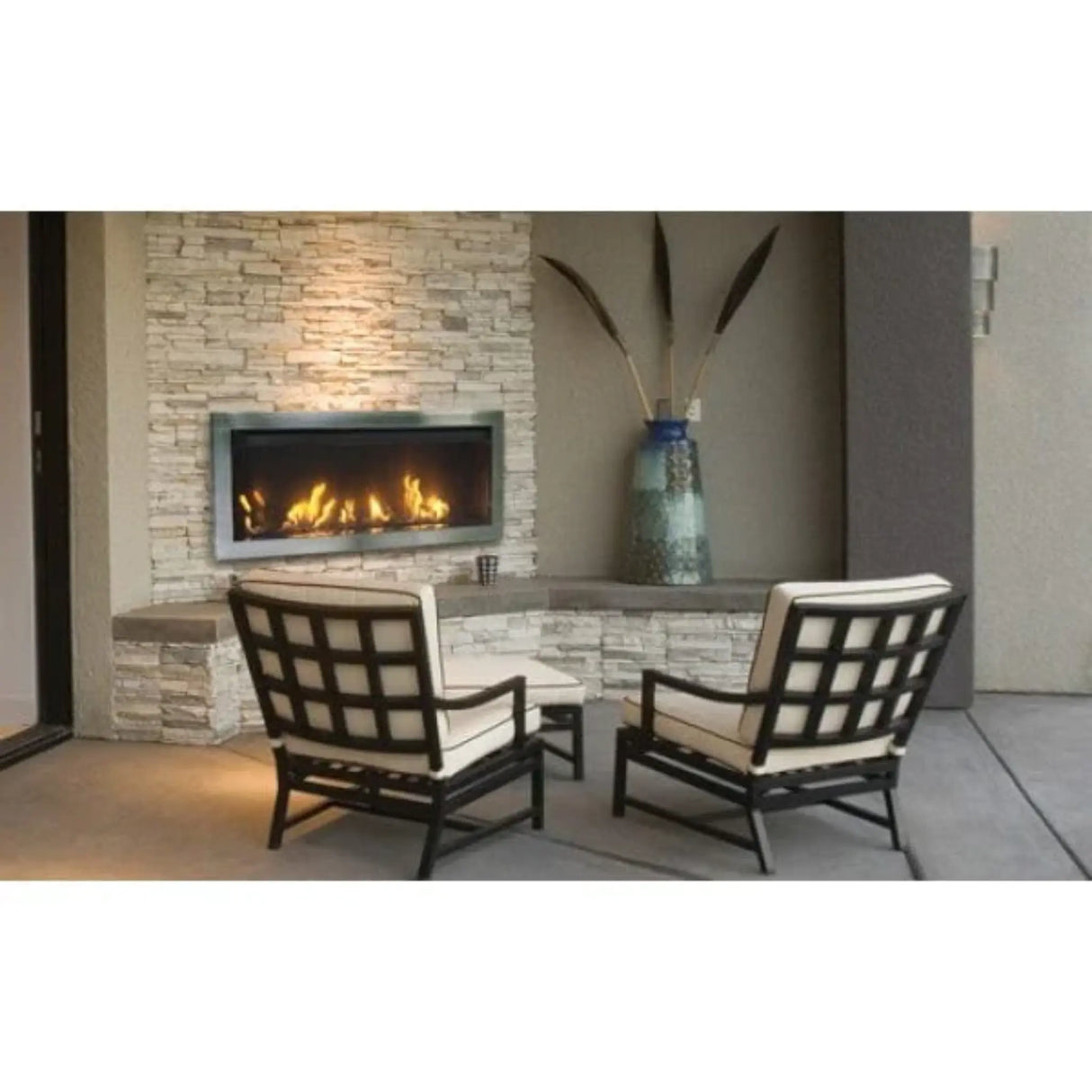 Sierra Flame Stanford 45" Outdoor Direct Vent Linear Liquid Propane Fireplace 40,500 BTU TAHOE-45-LP