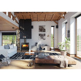 Sierra Flame Stanford Wood Burning Stove Cast Iron Black Colour Finish W76