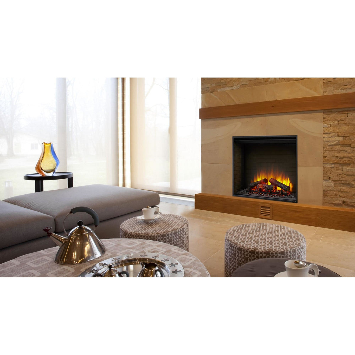 SimpliFire 30-Inch Built-In Electric Fireplace
