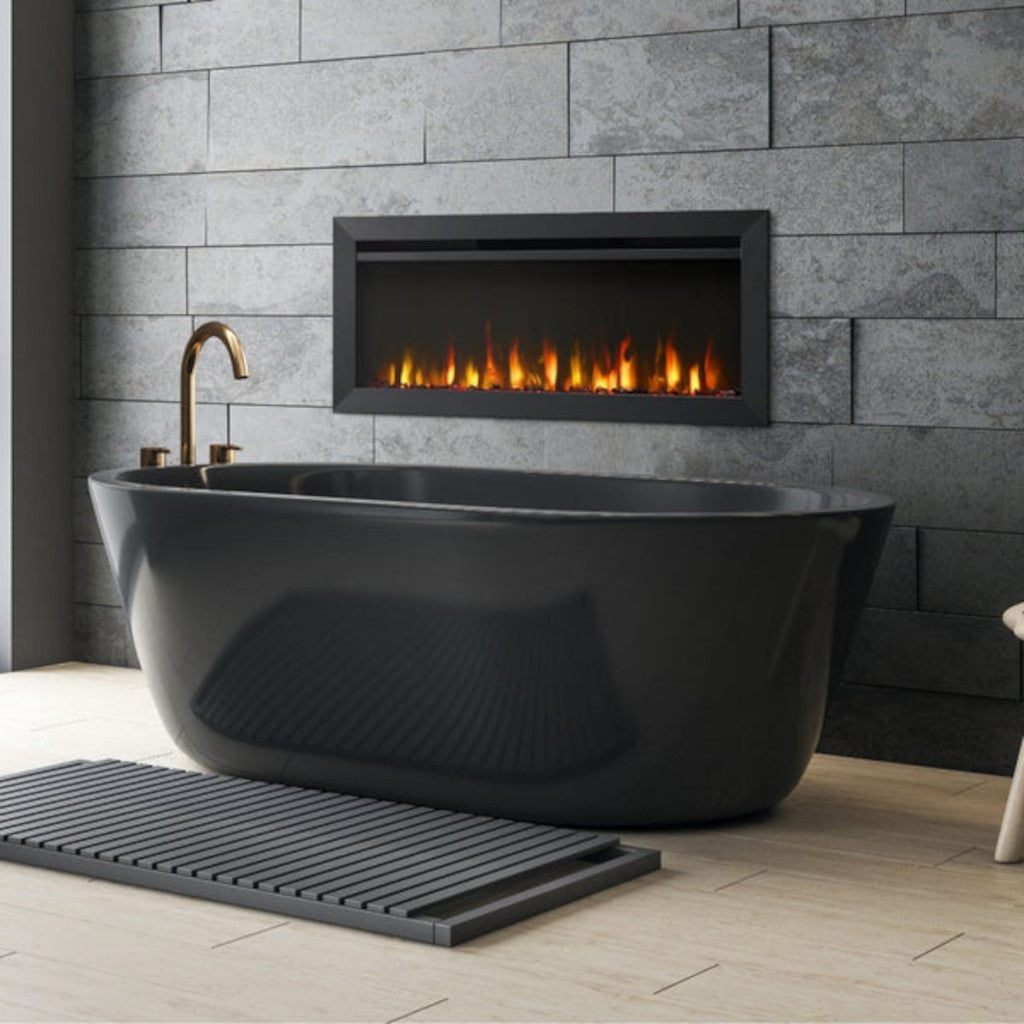 SimpliFire 40-Inch Allusion Slim Wall Mount / Built-In Electric Fireplace
